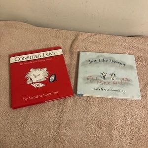 Lot of 2 Cartoon Books 2002 Consider Love & 2006 Just Like Heaven